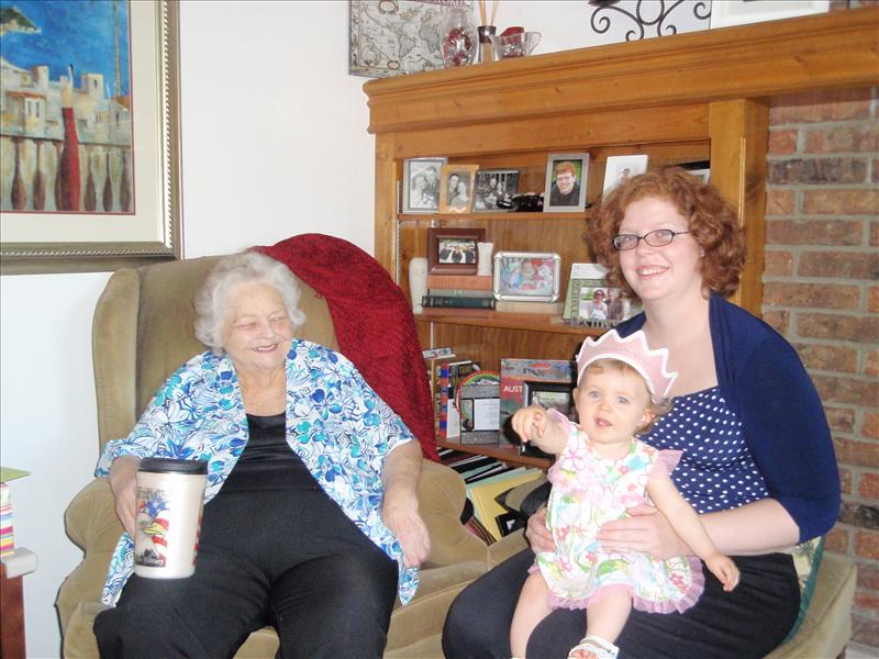 Molly with Great Grandma and Aunt Sarah