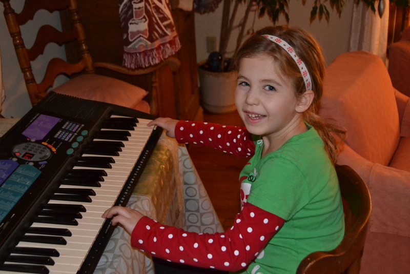 Molly provided the music for the Randolph Christmas